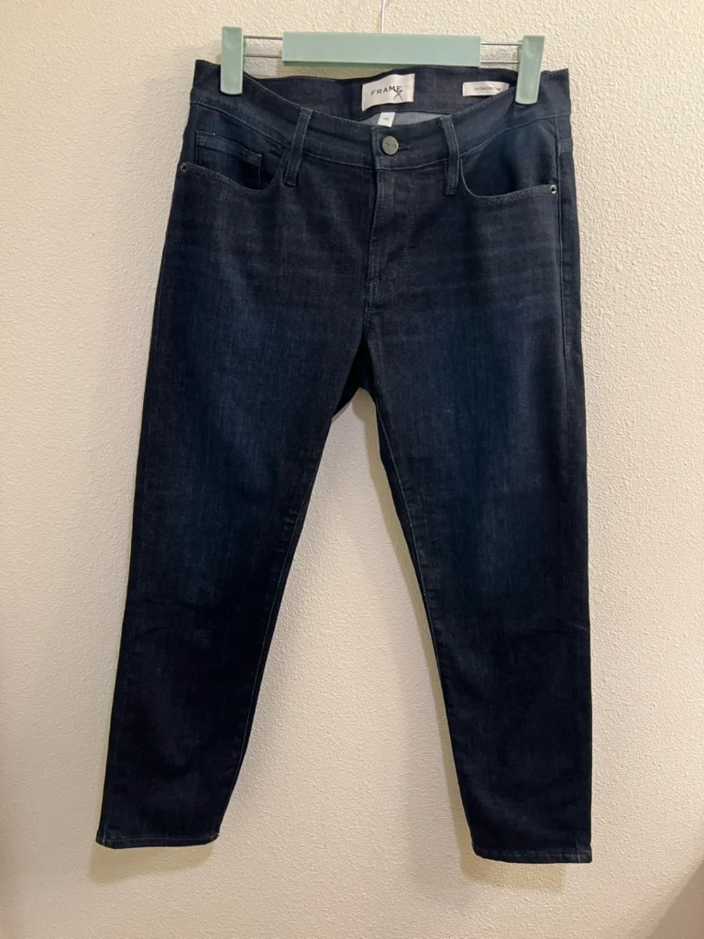 Frame Denim Le Garcon Crop Jean in Covant 26 - Picture 2 of 5